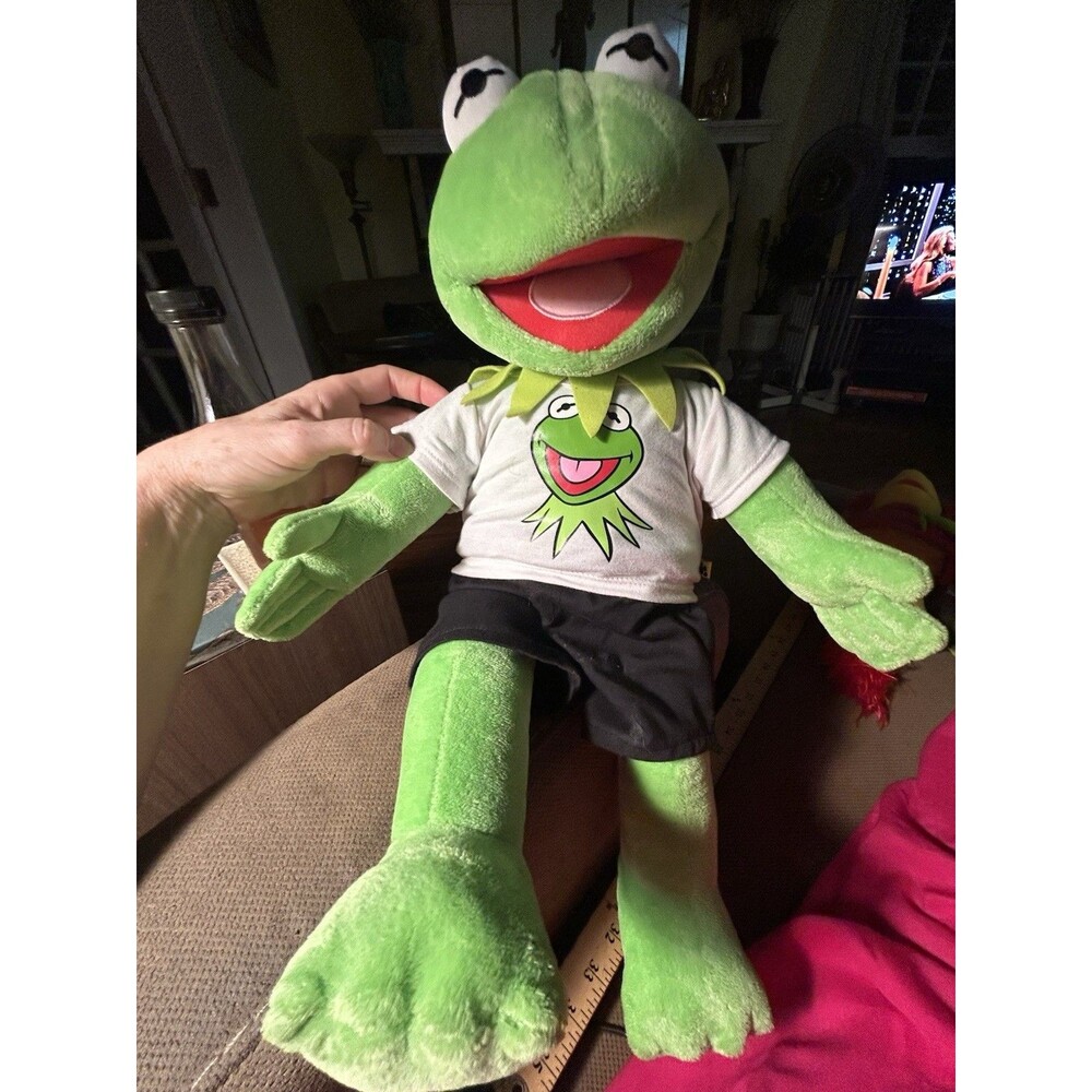 Large Build A Bear The Muppets Kermit The Frog Hand Puppet 20” w/ Clothes